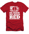 On Fridays We Wear Red Navy Studiometzger T-Shirt