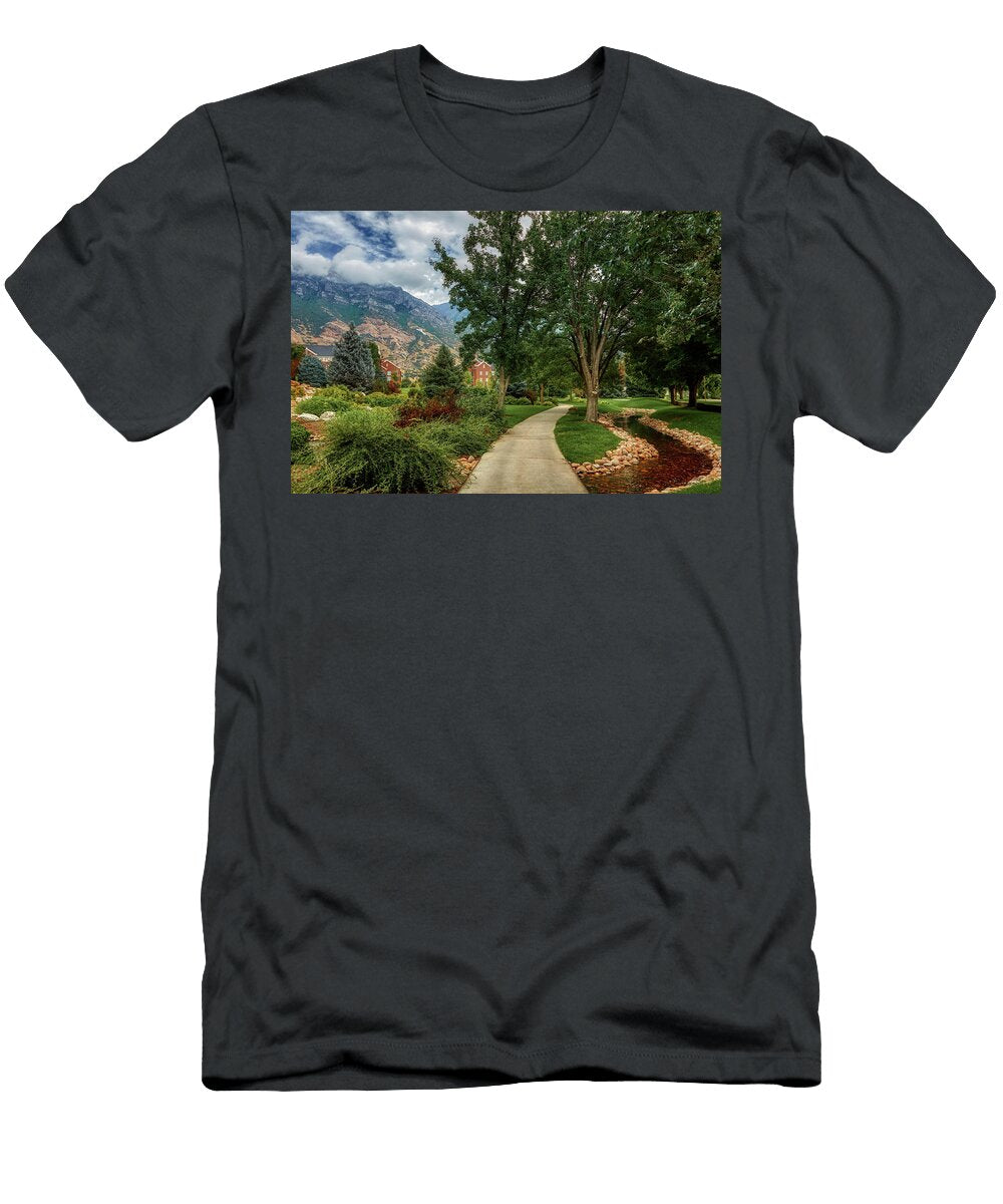 On the Campus of Brigham Young University Mountain Dreams T-Shirt