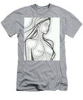 One Lineart Woman Body Drawing Elegant Minimal Black Lines Drawing Woman Body Line Art Elegant Mounir Khalfouf T-Shirt