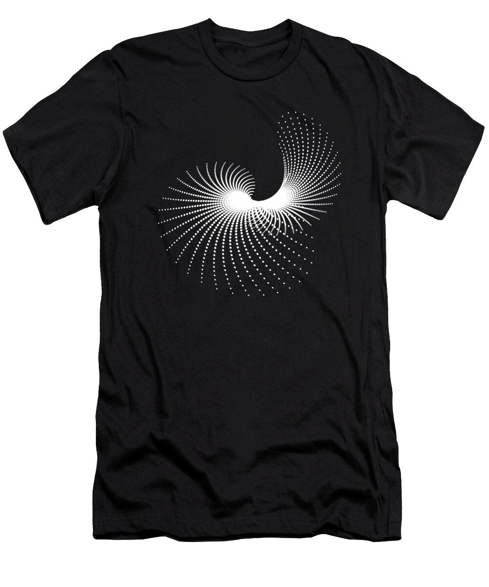 Op Art Abstract Swirling Halftone Pattern Tom Hill T-Shirt