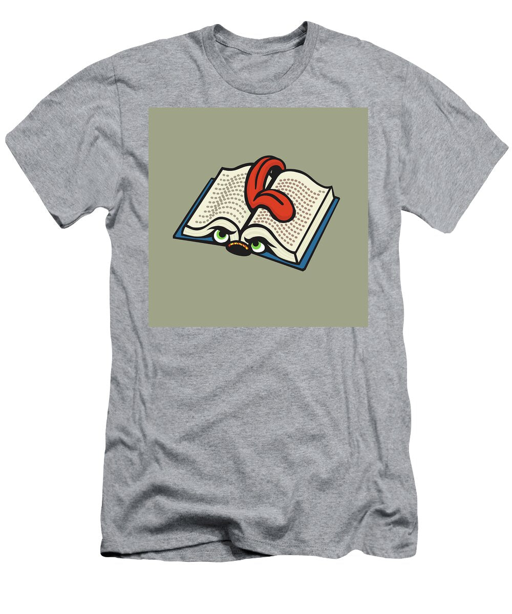 Open Book with Tongue Bookmarker Csa Images T-Shirt