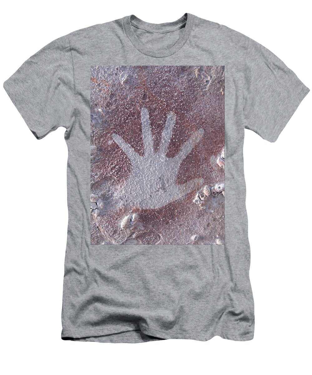 Open Hand Stencil on Ceiling Unknown Artist T-Shirt