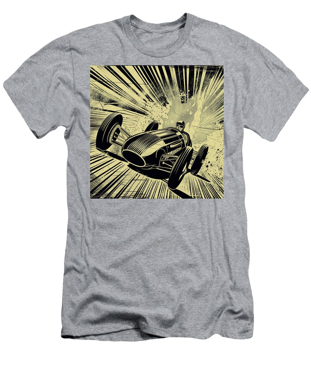 Open Wheel Racecar Comic Book Panel 108 Mad Paperairplanes T-Shirt