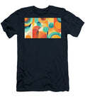 Orange Teal Abstract Art Retro Modern Poster Kitchen Pop Art 8k Mid Century Print Milan Saberl T-Shirt