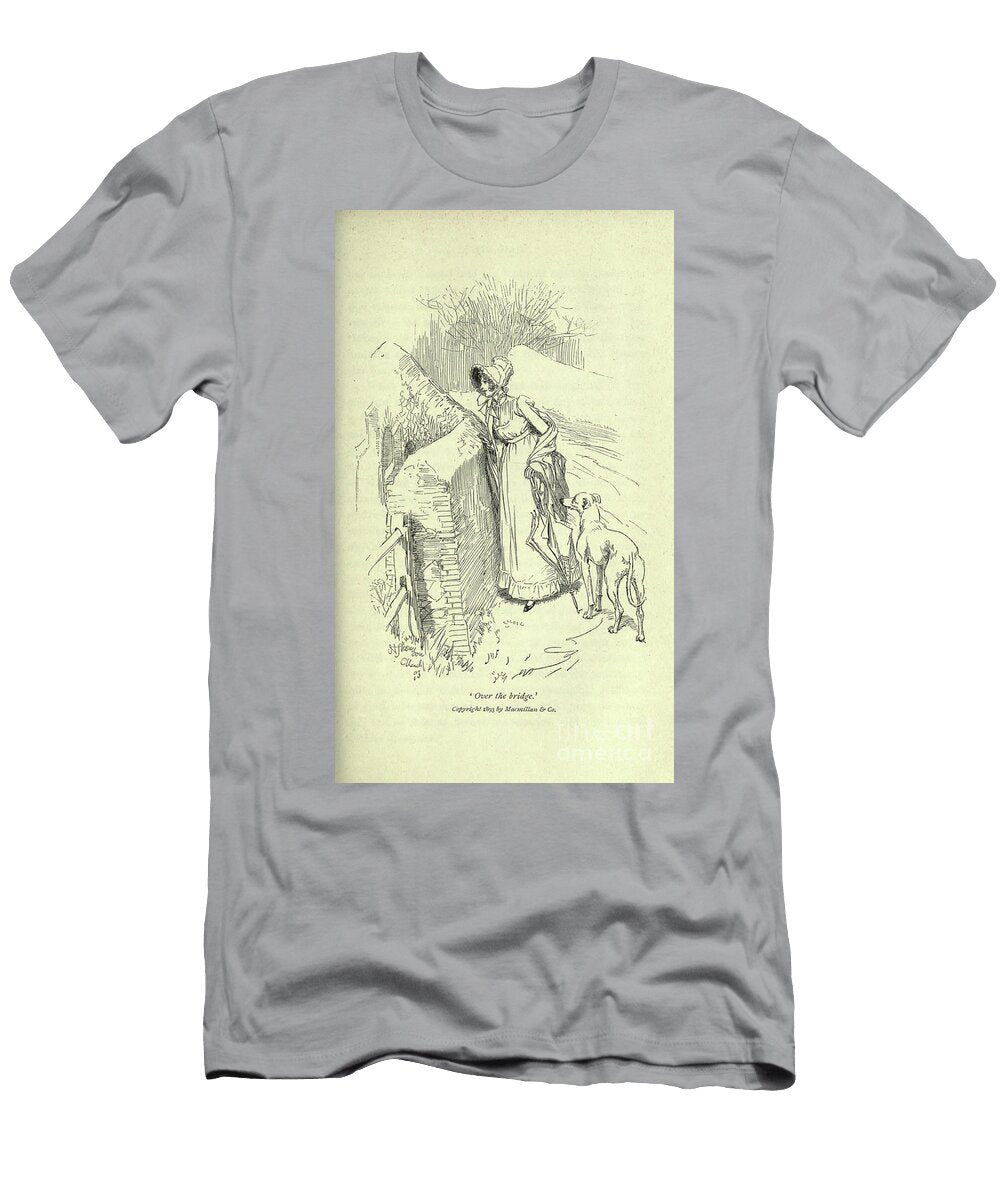Over the Bridge L1 Historic Illustrations T-Shirt