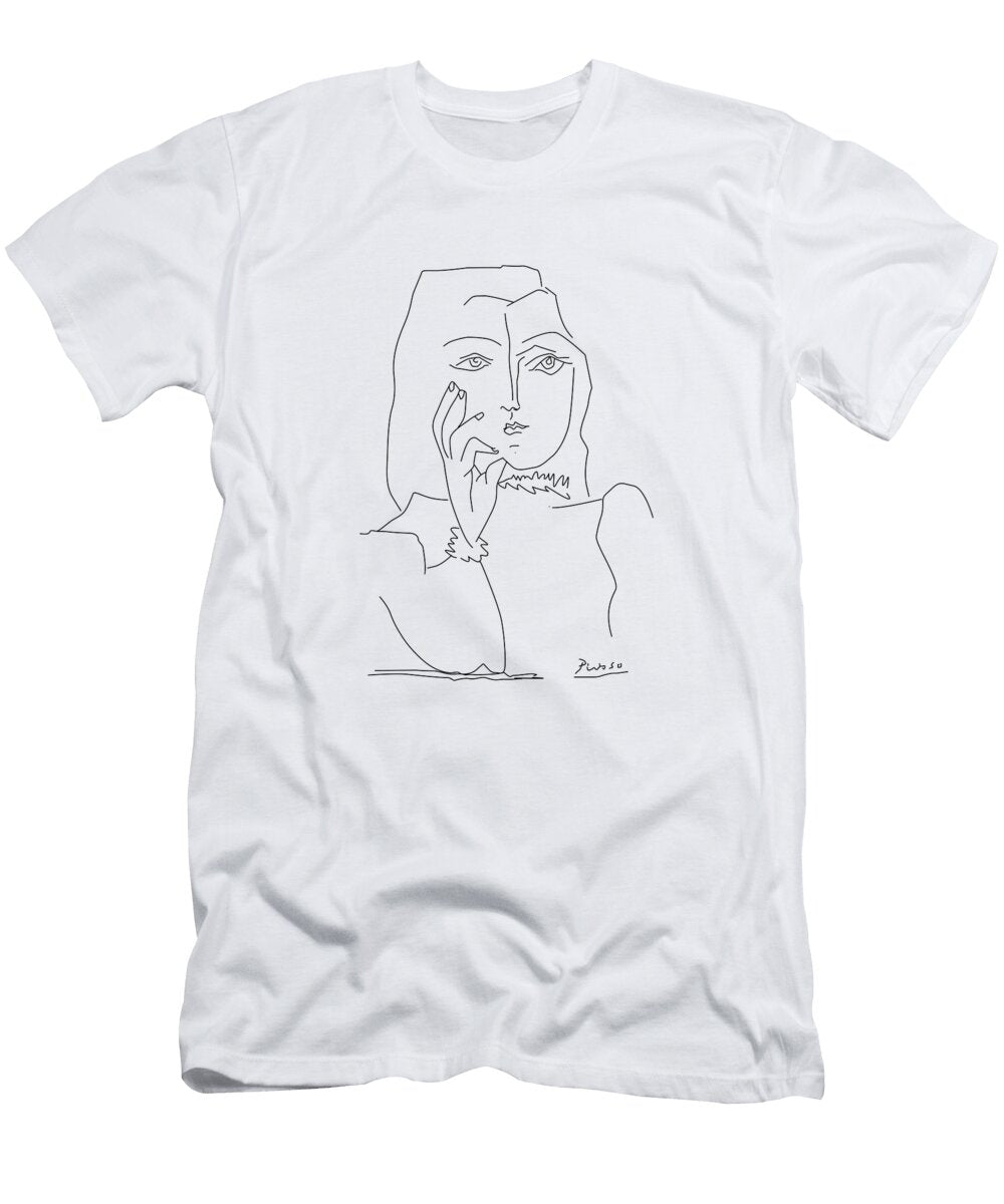 Pablo Picasso Girl Portrait Terry Bill T-Shirt