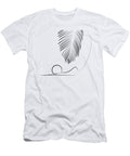 Palm and Sunset Minimalist Line Drawing Evgenii Kurochkin T-Shirt