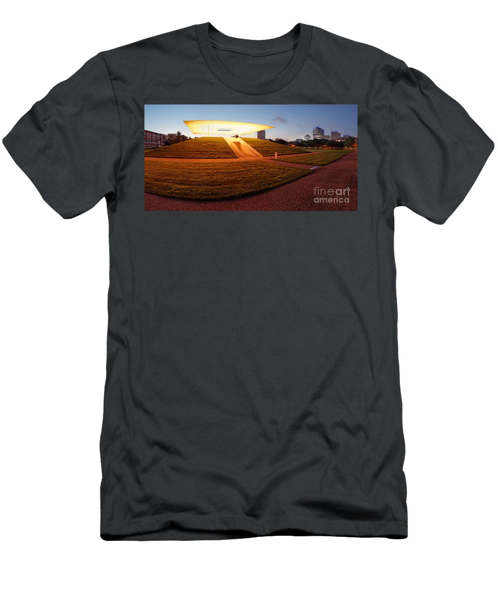 Panorama of James Turrell Skyspace Twilight Epiphany Rice University Houston Texas Silvio Ligutti T-Shirt