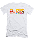 Paris City Eiffel Tower Silhouette Text Color Illustration Jpldesigns T-Shirt