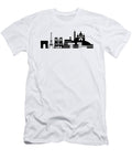 Paris City Skyline Silhouette Black and White Illustration Jpldesigns T-Shirt