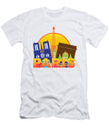 Paris City Skyline Silhouette Circle Color Illustration Jpldesigns T-Shirt
