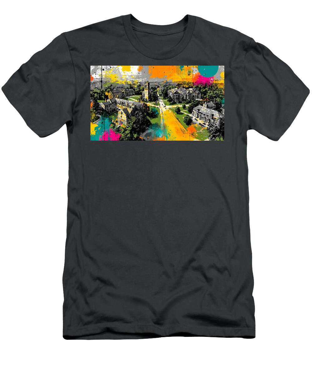 Park Sewanee University Tennessee Campus Academic Vista Buildings Trees Hollie Love T-Shirt