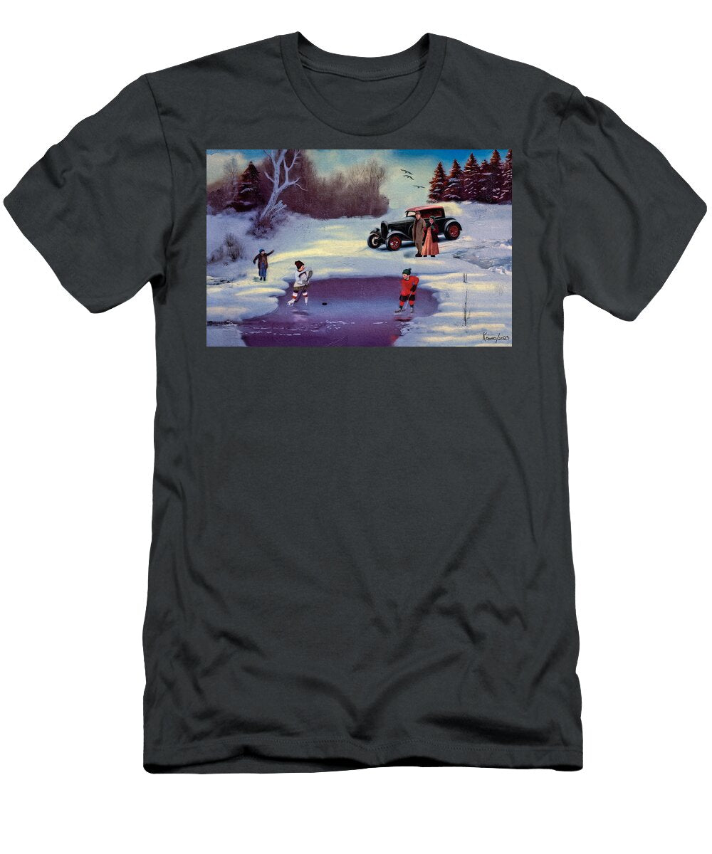 Passing the Puck Ken Morris T-Shirt