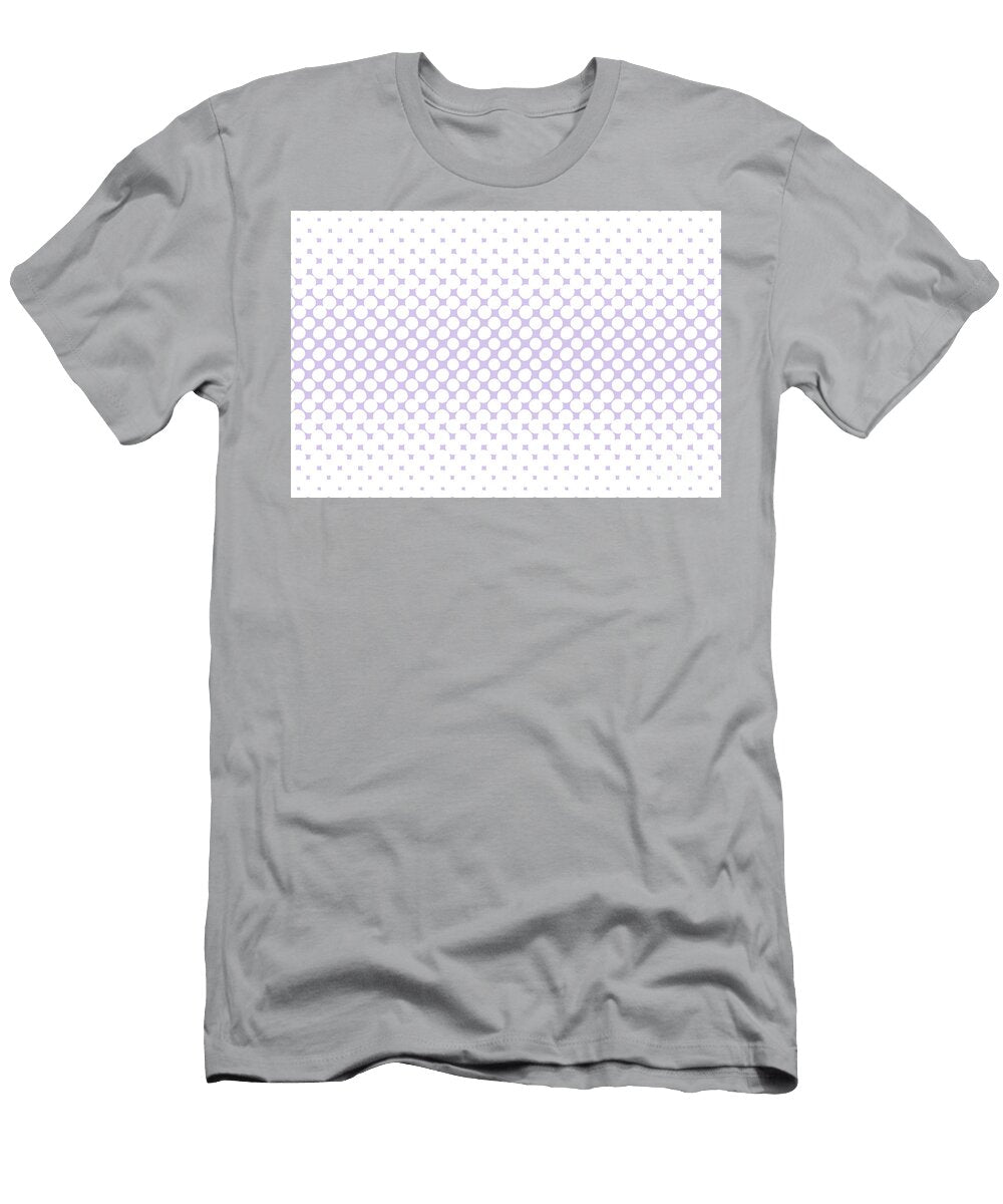 Pastel Purple White Halftone Abstract Polka Dot Pattern Pairs 2023 Coty Digital Lavender 134 67 16 Petite Patterns T-Shirt