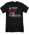 Peace Love Tin Whistles Music Instrument Tenshirt T-Shirt