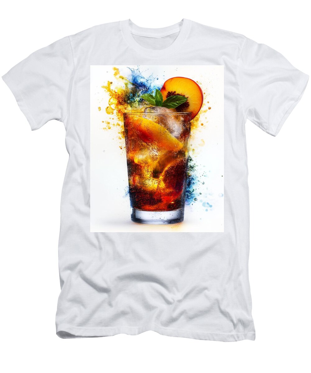 Peach Pop Xenia Bordeaux T-Shirt