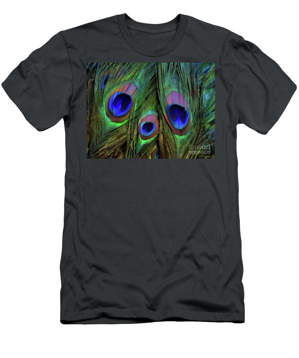 Peacock Feather Art 12 D Hackett T-Shirt