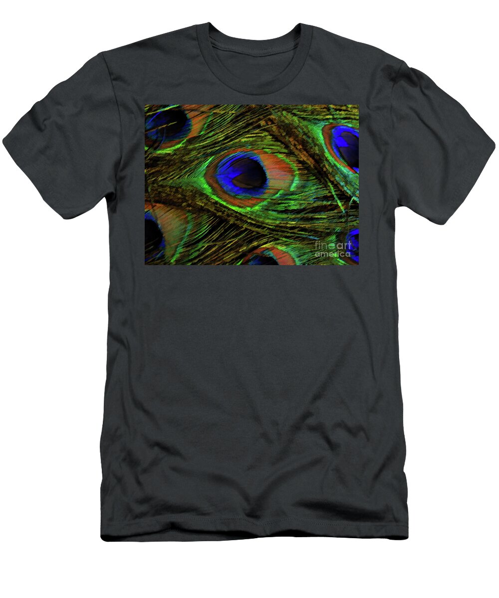 Peacock Feather Art 16 D Hackett T-Shirt