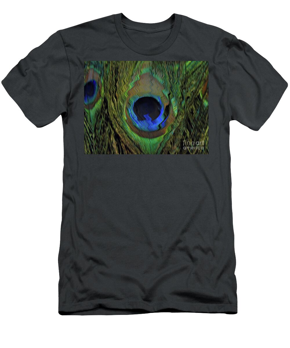 Peacock Feather Art 17 D Hackett T-Shirt