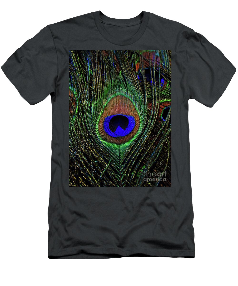 Peacock Feather Art 2 D Hackett T-Shirt