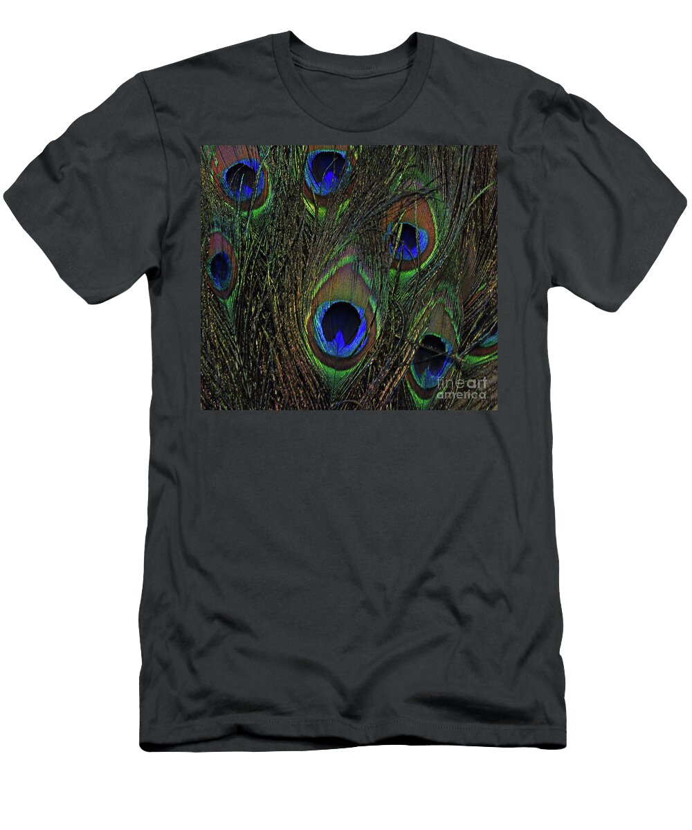 Peacock Feather Art 3 D Hackett T-Shirt