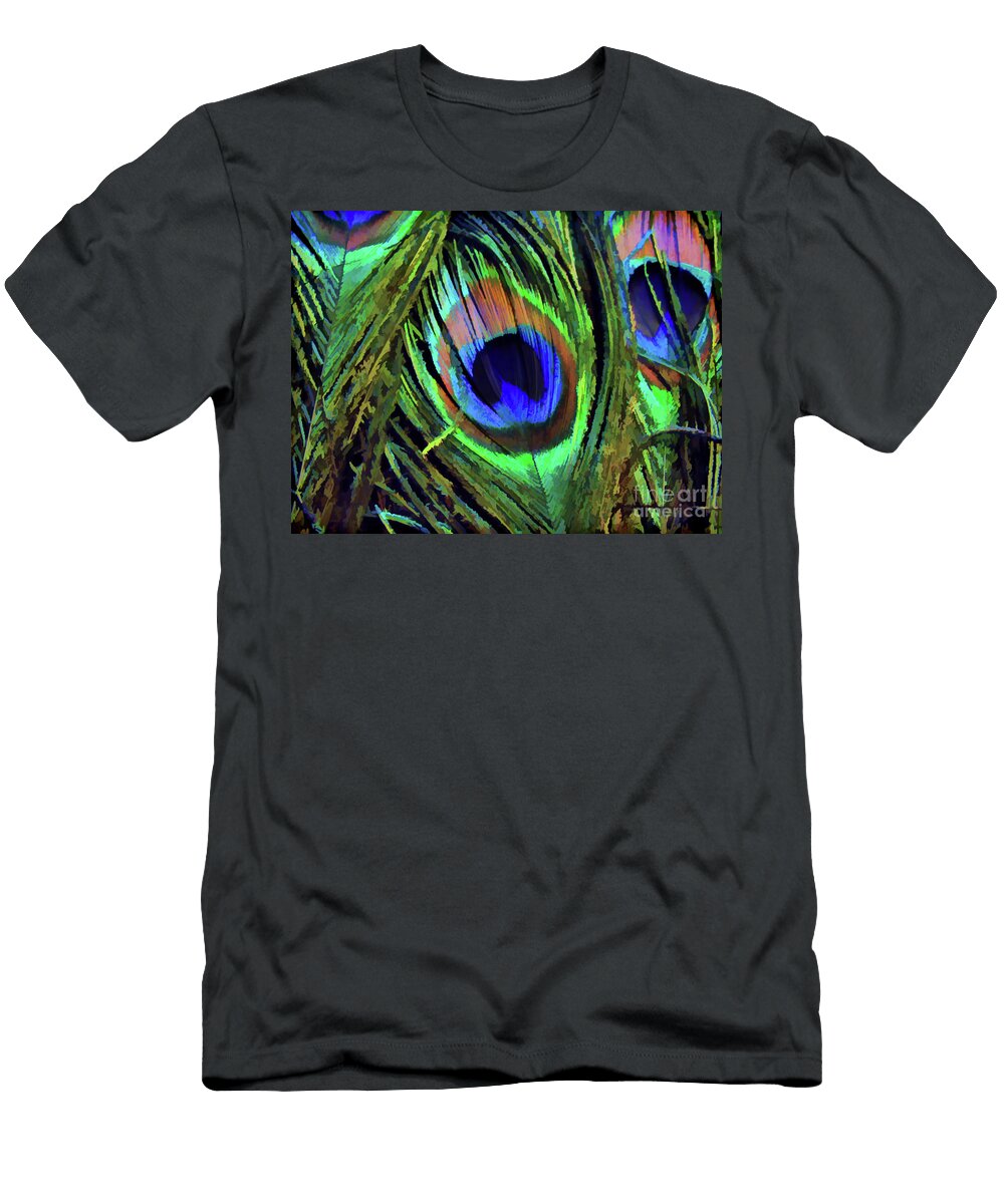 Peacock Feather Art 7 D Hackett T-Shirt