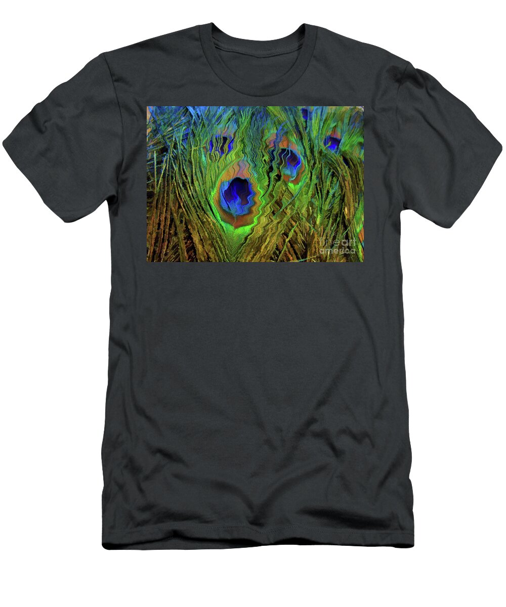 Peacock Feather Art 9 D Hackett T-Shirt