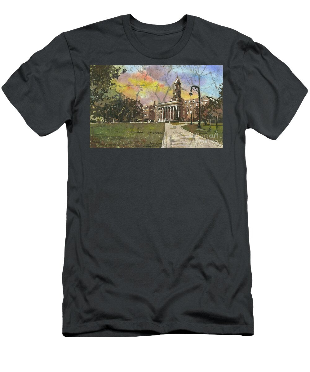 Penn State Old Main Watercolor Batik Ryan Fox T-Shirt