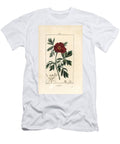 Peony Officinale European Peony Paeonia Officinalis with Flower Leaf and Outline of Flower Parts Pierre Jean Francois Turpin T-Shirt