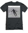 Person Floating in Wavy Water with Clouds Breanne Bigbang T-Shirt