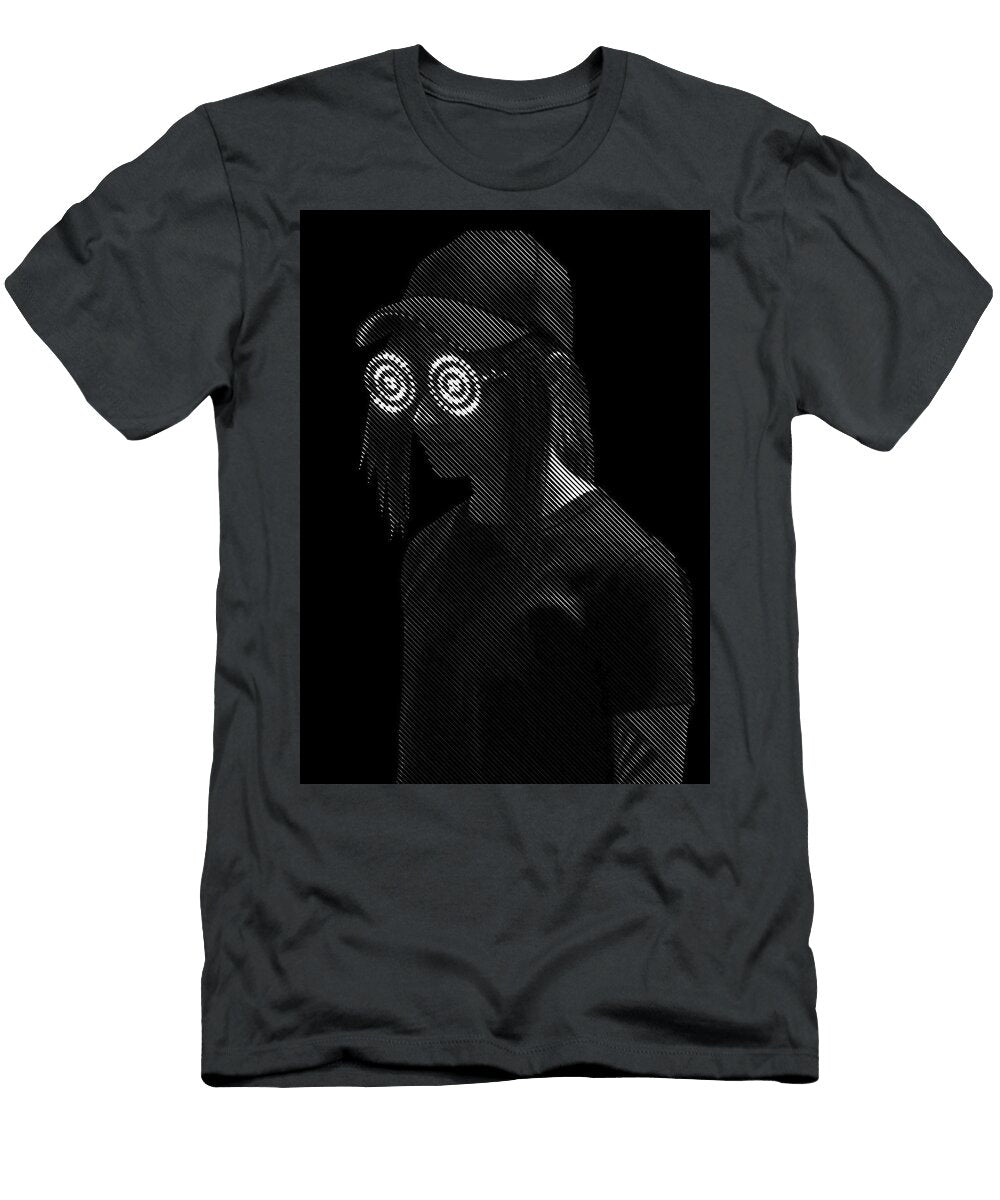 Person with Spiral Eyes Rezz Travel Poster Art Print T-Shirt