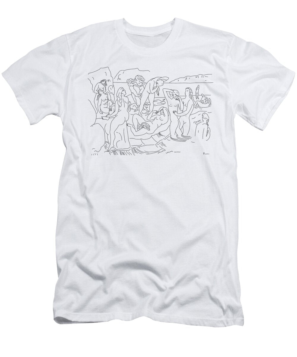 Picasso Girls Bathing At a River Terry Bill T-Shirt