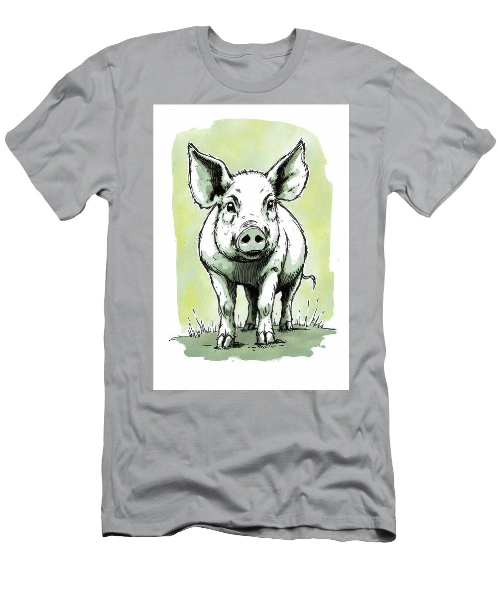 Piglet Portrait Wall Art Prints T-Shirt