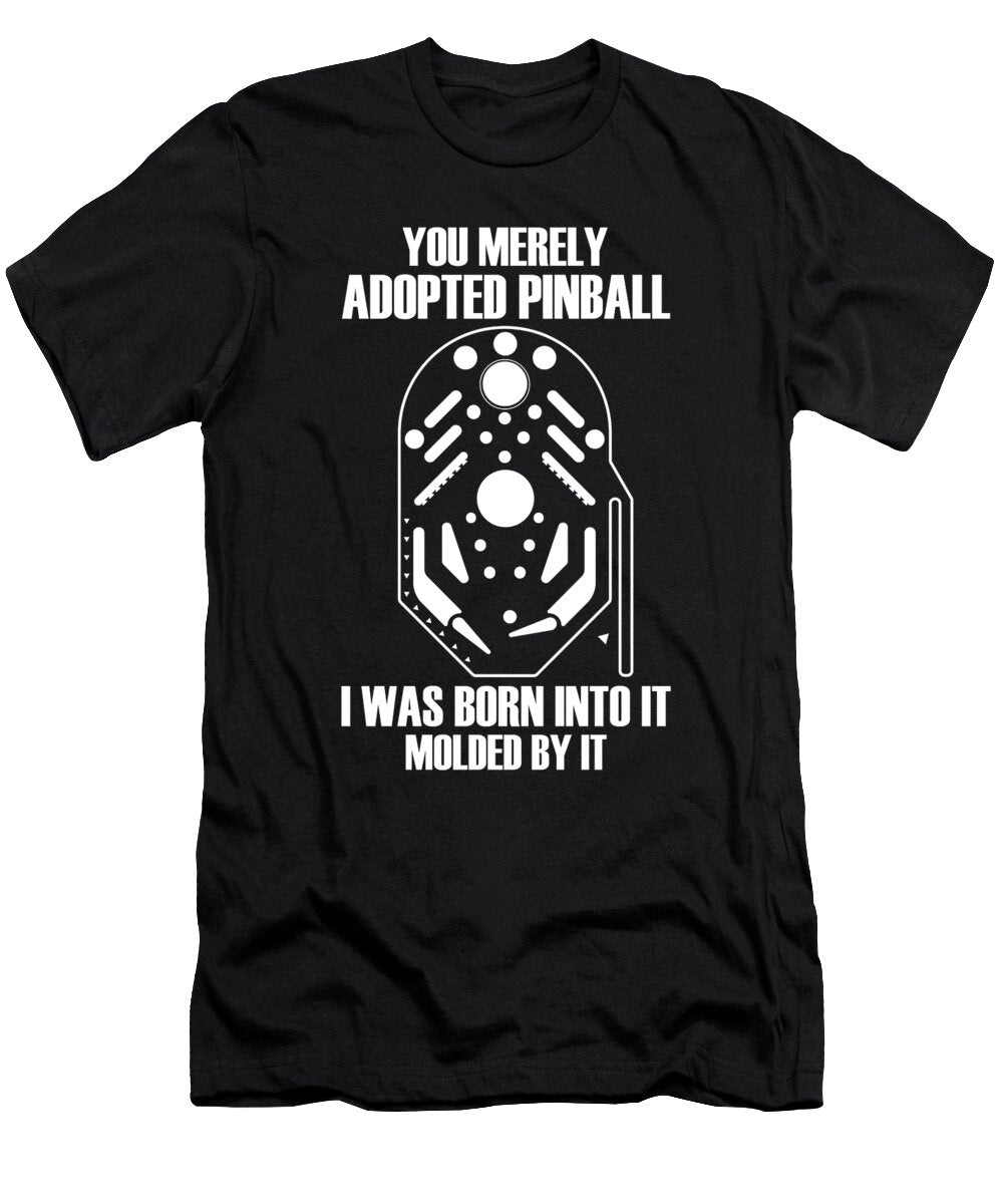 Pinball Born Molded Arcade Machine Game Gamer Florian Dold Art T-Shirt