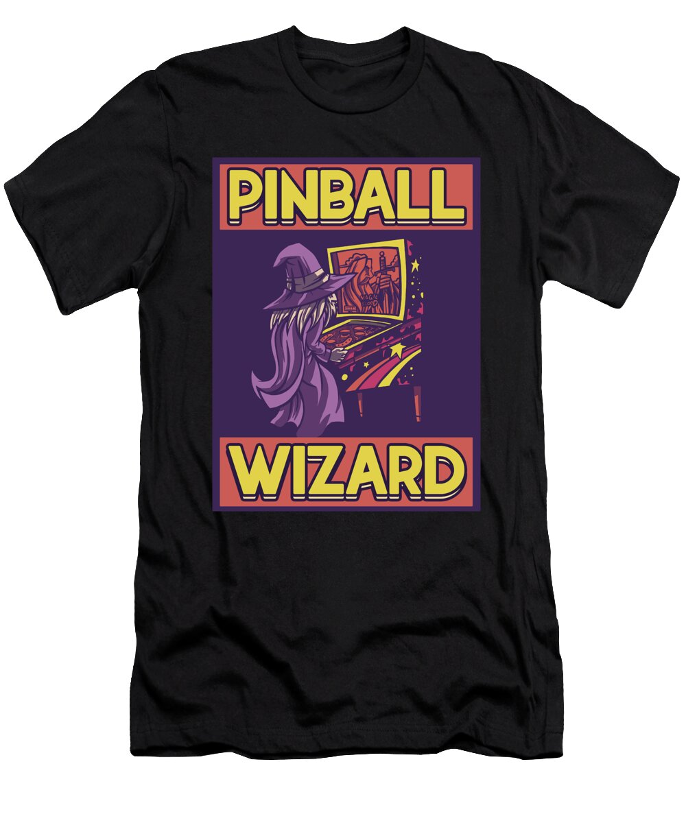 Pinball Wizard Pinball Machine Arcade Game Florian Dold Art T-Shirt
