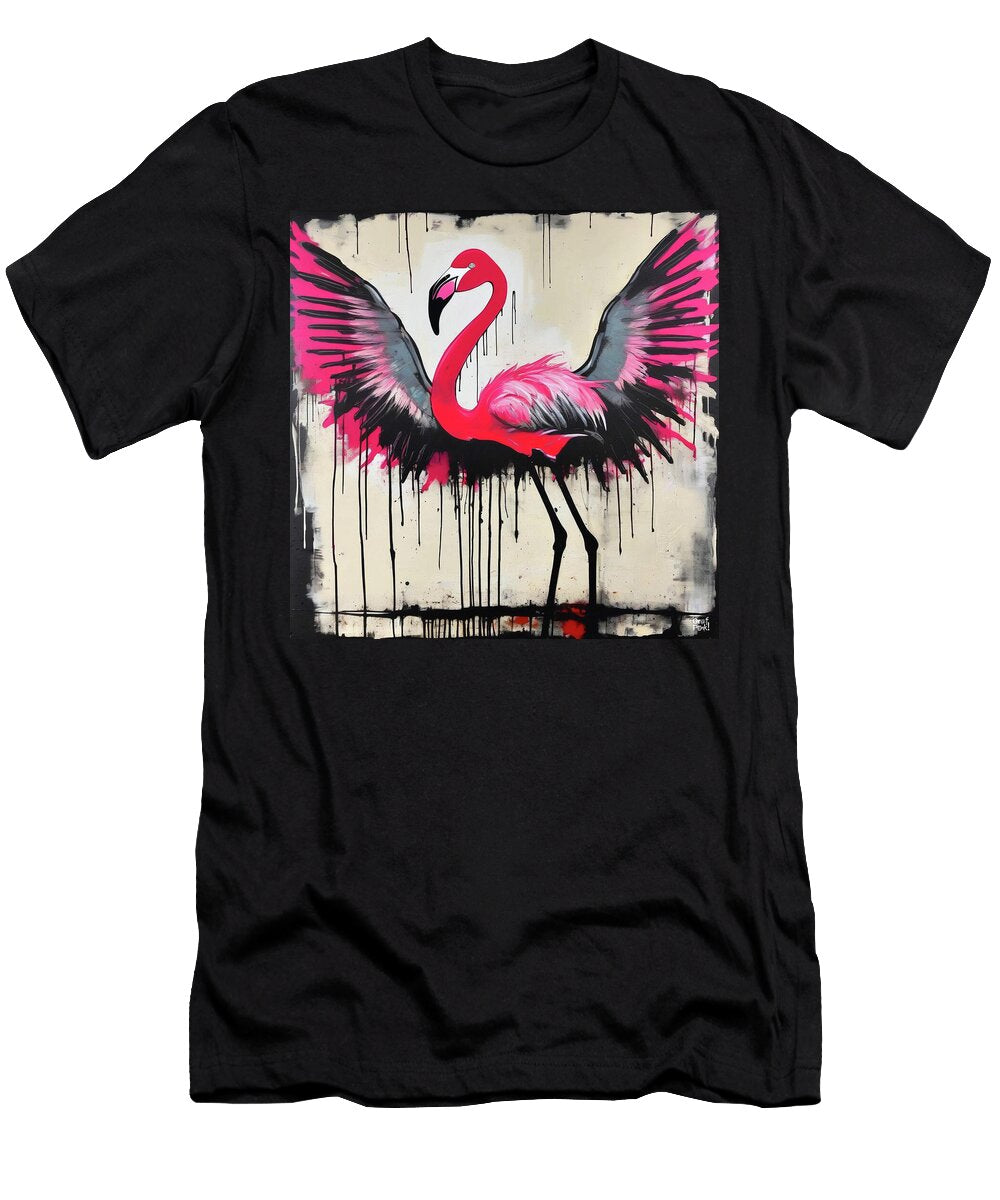 Pink Flamingo Grafpunk T-Shirt
