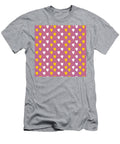 Pink Happy Heart Pattern Art By Jen Montgomery Jen Montgomery T-Shirt