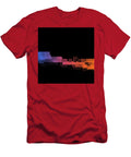 Pixel Background in Blue Pink and Orange Gradient Colors Pallab Paul T-Shirt