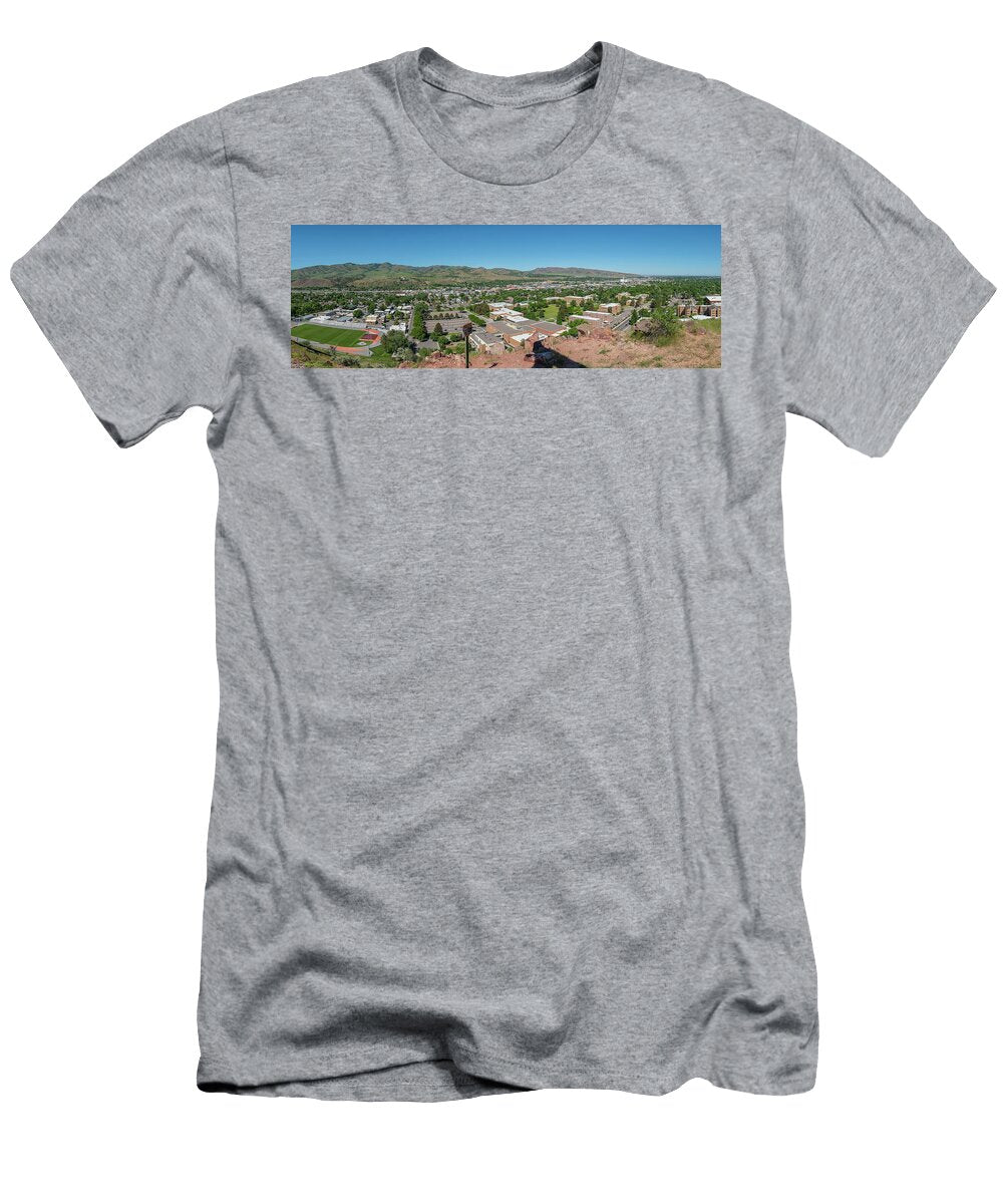 Pocatello Idaho a Panoramic View Gino Rigucci T-Shirt