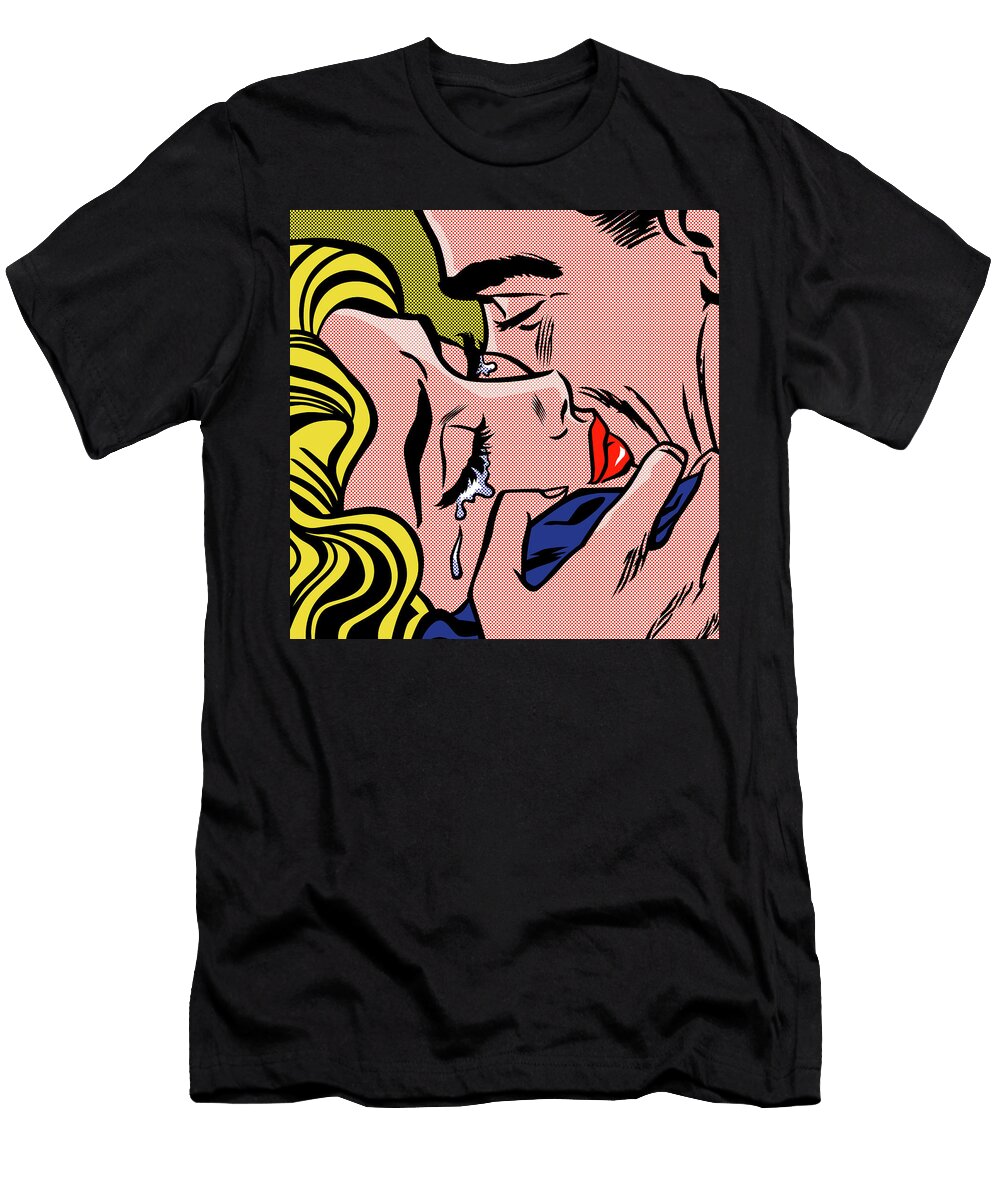 Pop Art Kiss V Art Plus T-Shirt