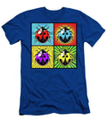 Pop Art Ladybugs Vibrant Quadrants of Style and Color Zedi T-Shirt