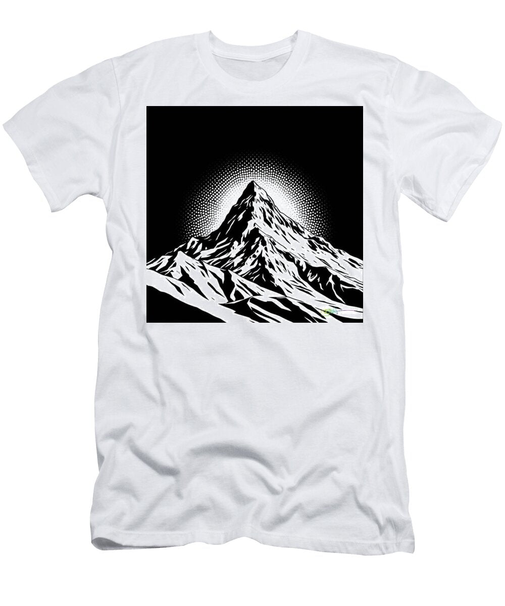 Pop Art Mountain Landscape Love 111 Benito Del Ray T-Shirt