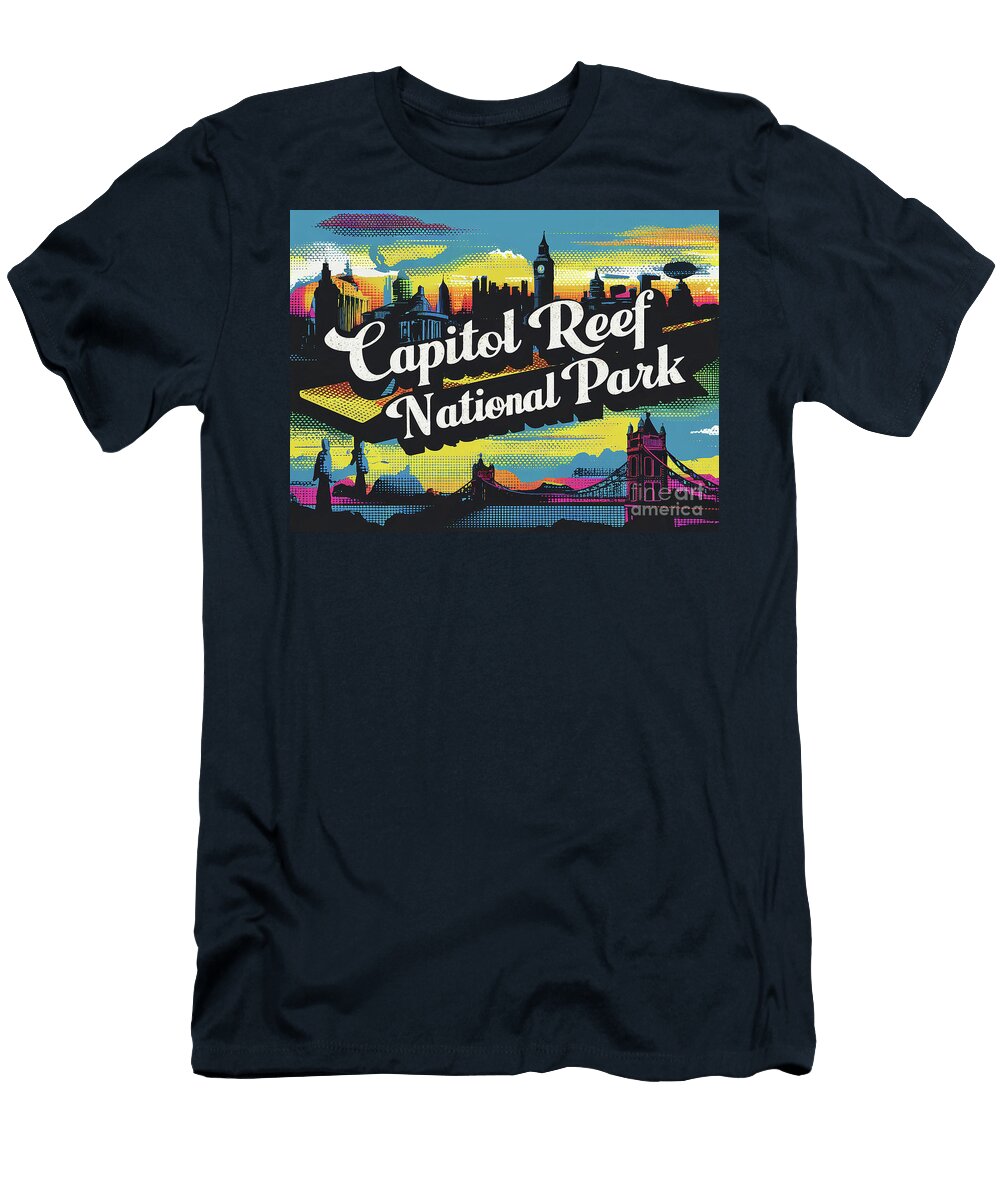 Pop Capitol Reef National Park Eldre Delvie T-Shirt