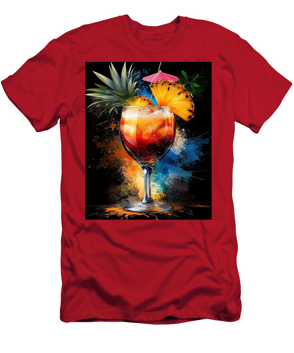 Pop Paradise Xenia Bordeaux T-Shirt