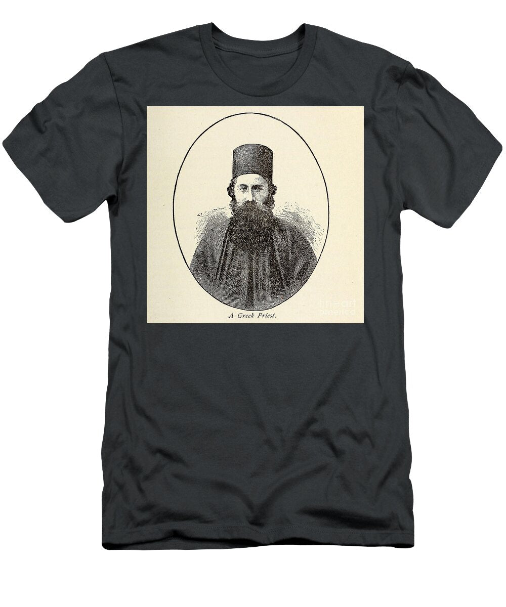 Portrait of a Greek Priest M5 Historic Illustrations T-Shirt