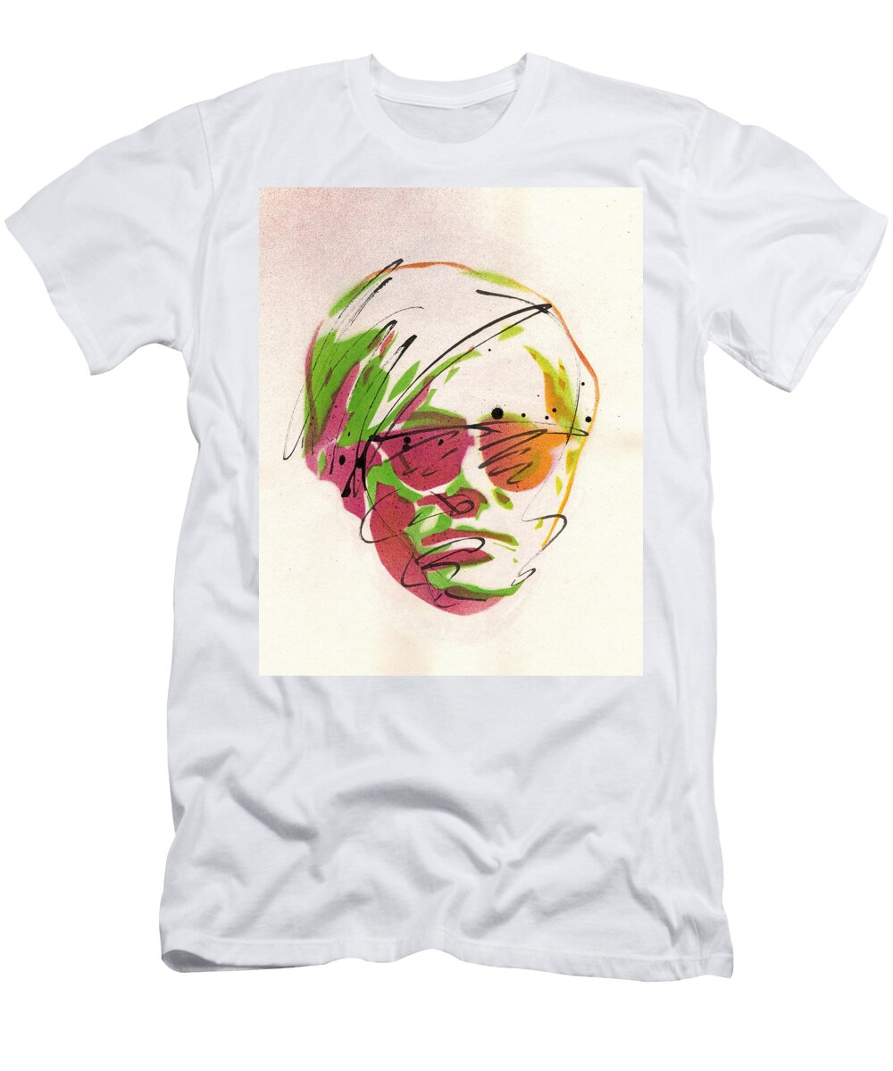 Portrait of Andy Warhol Ryan Hopkins T-Shirt