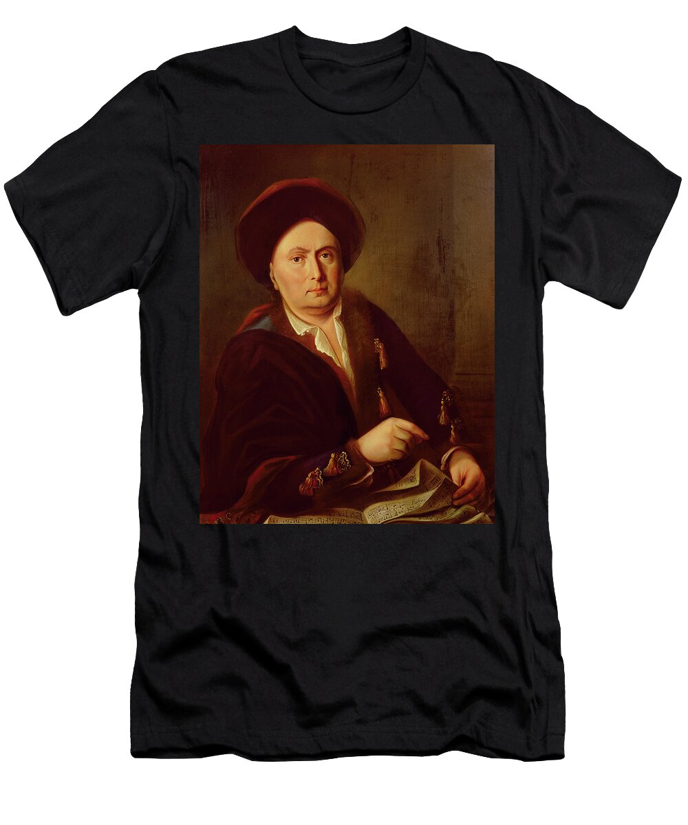 Portrait of Beethovens Grandfather Oil on Canvas Leopold Radoux T-Shirt