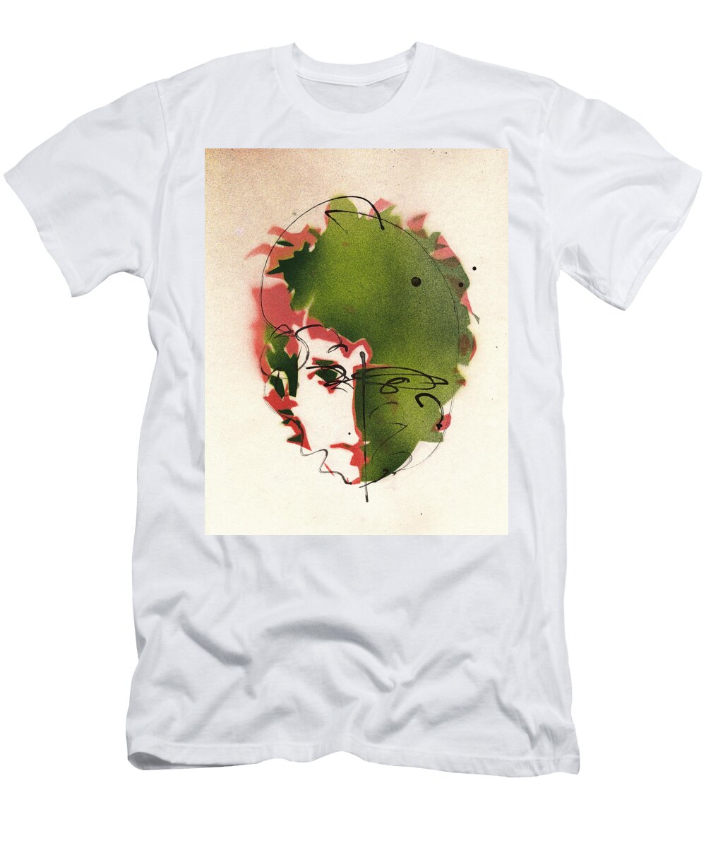 Portrait of Bob Dylan Ryan Hopkins T-Shirt