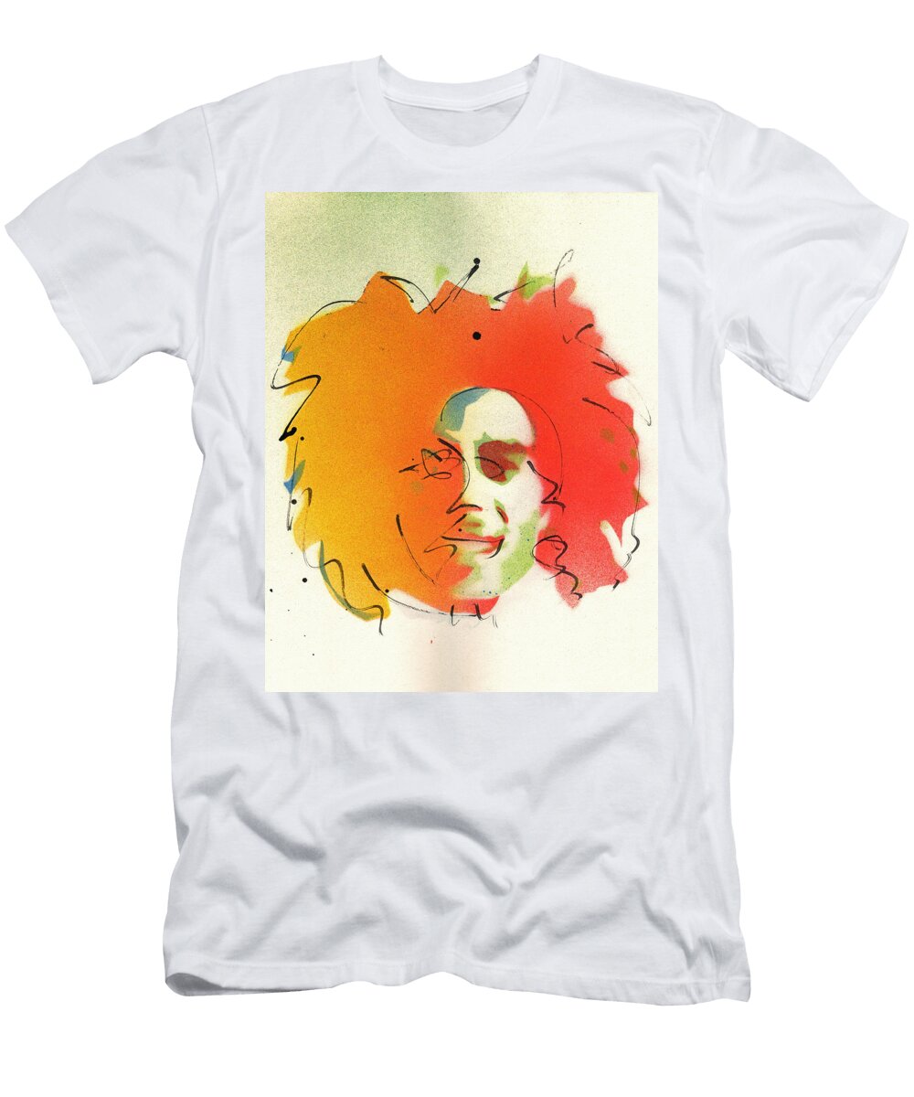 Portrait of Bob Marley Ryan Hopkins T-Shirt