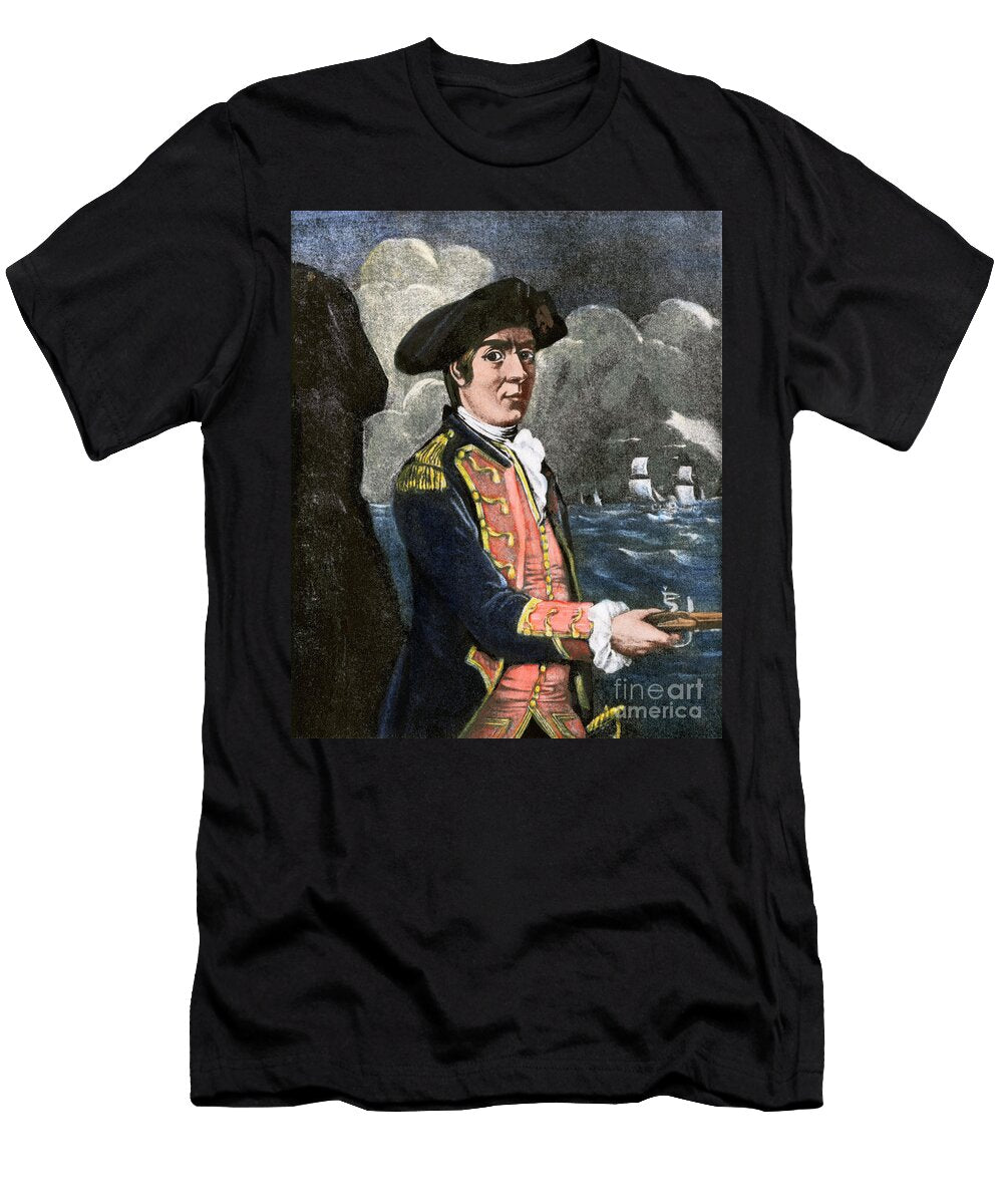 Portrait of Captain John Paul Jones American School T-Shirt